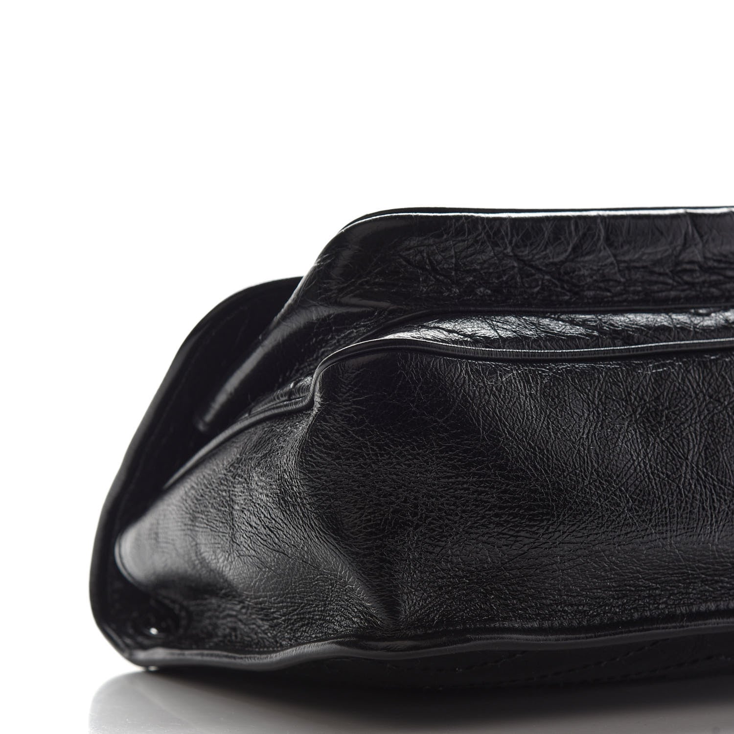 Saint Laurent Crinkled Calfskin Matelasse Monogram Medium Niki Chain Satchel Black 8 of 9