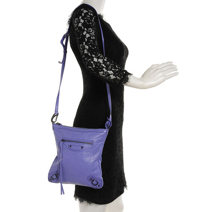 Balenciaga Agneau Classic Hardware Flat Crossbody Mauve 12 of 20