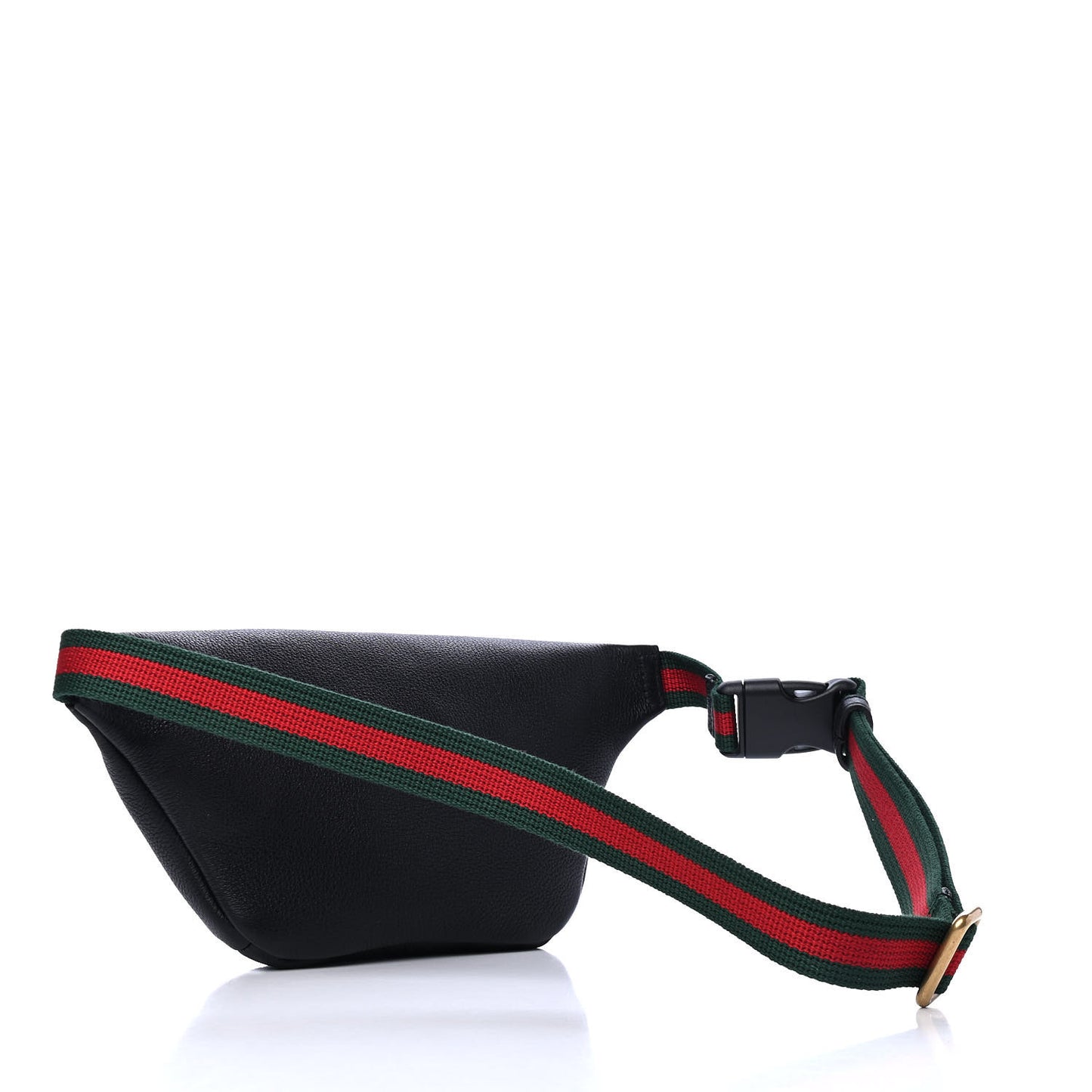 Grained Calfskin Small Logo Belt Bag Black