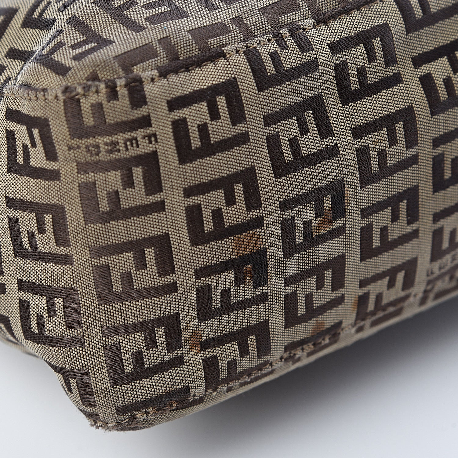 Fendi Zucchino Hobo Dark Brown 10 of 15