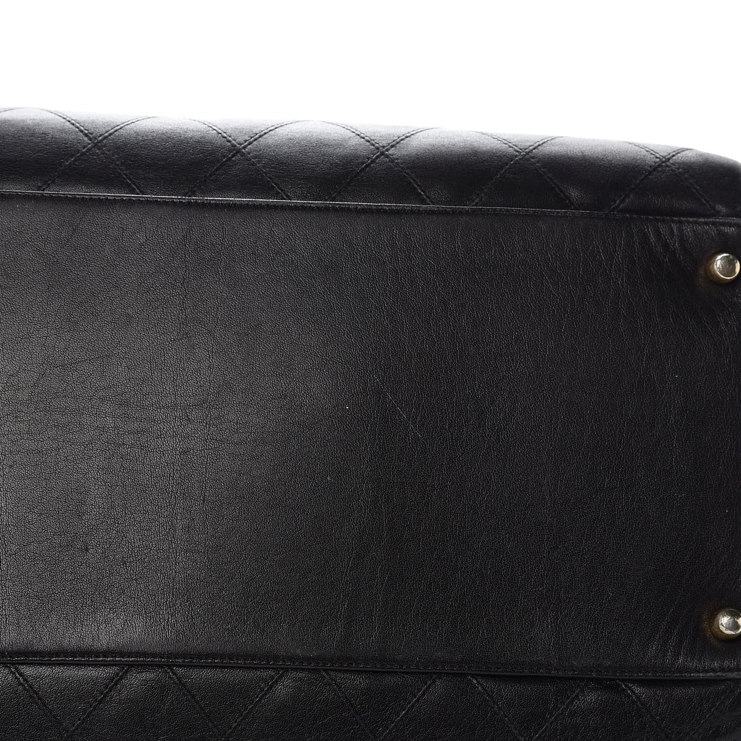 Calfskin Stitched XL Weekender Black
