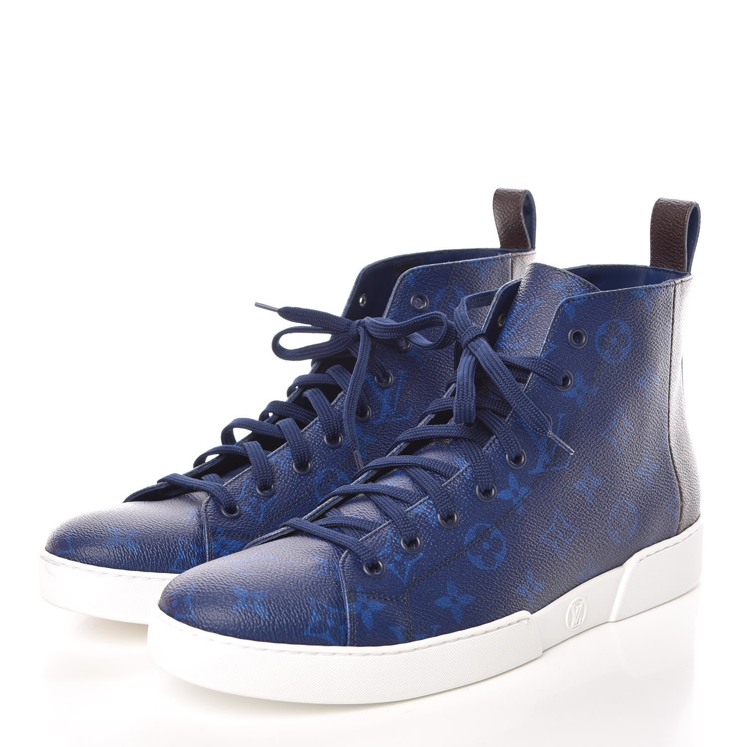 Louis Vuitton Monogram Match Up Sneakers 8 Pacific Blue 3 of 9