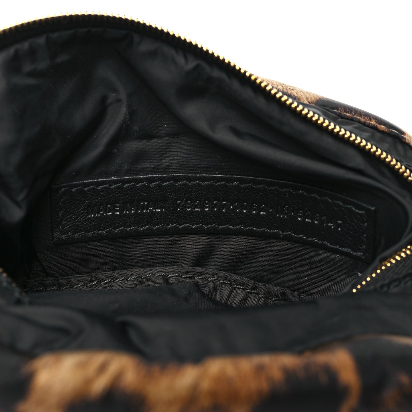 Nylon Monaco Mini Leopard Shoulder Bag Brown