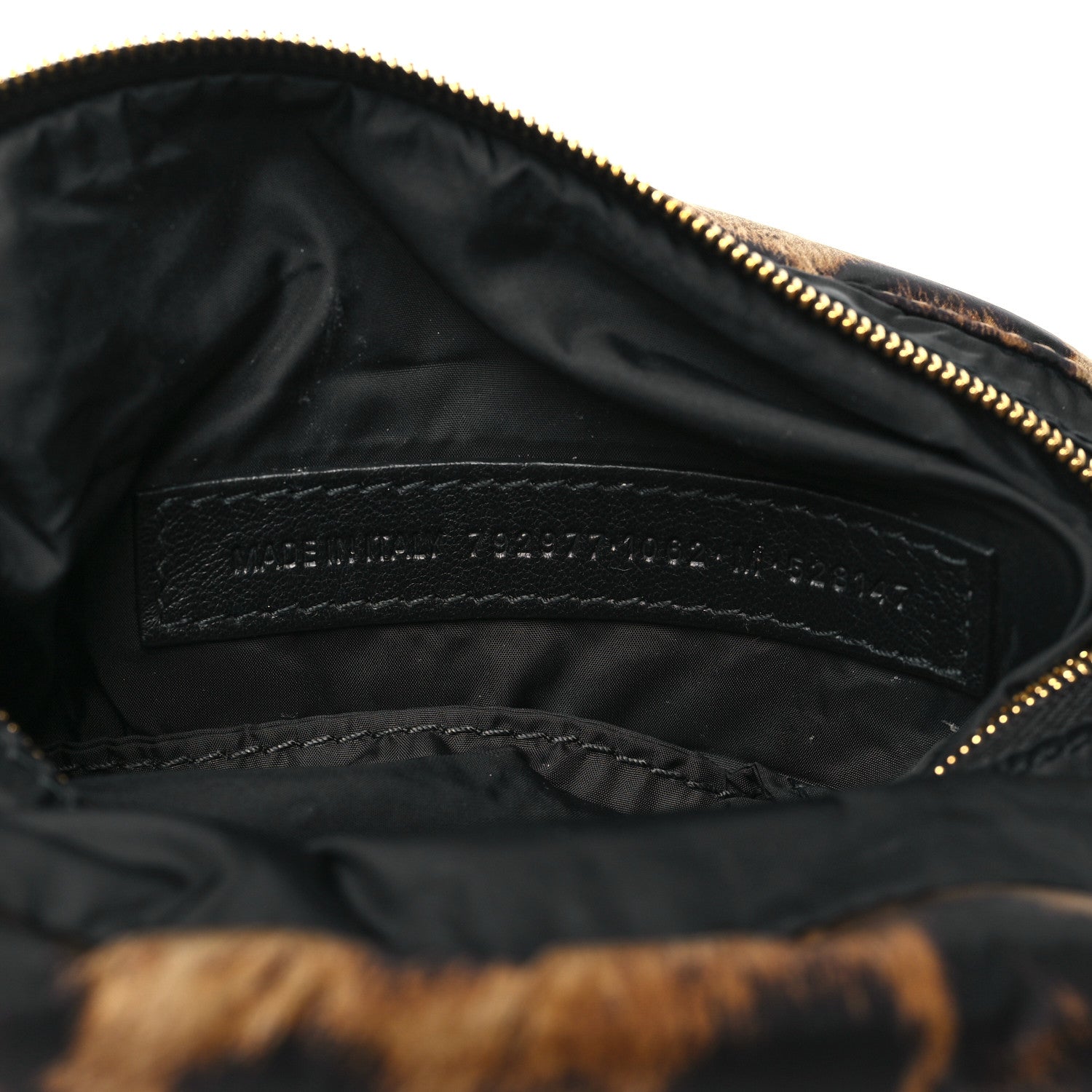 Balenciaga Nylon Monaco Mini Leopard Shoulder Bag Brown 7 of 10