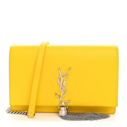 Saint Laurent Grain De Poudre Classic Monogram Kate Tassel Chain Wallet Mimosa 1 of 10