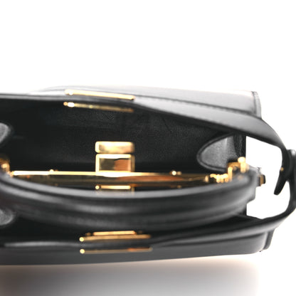 Fendi Shiny Nappa Petite Peekaboo I SEE U Satchel Black 5 of 13