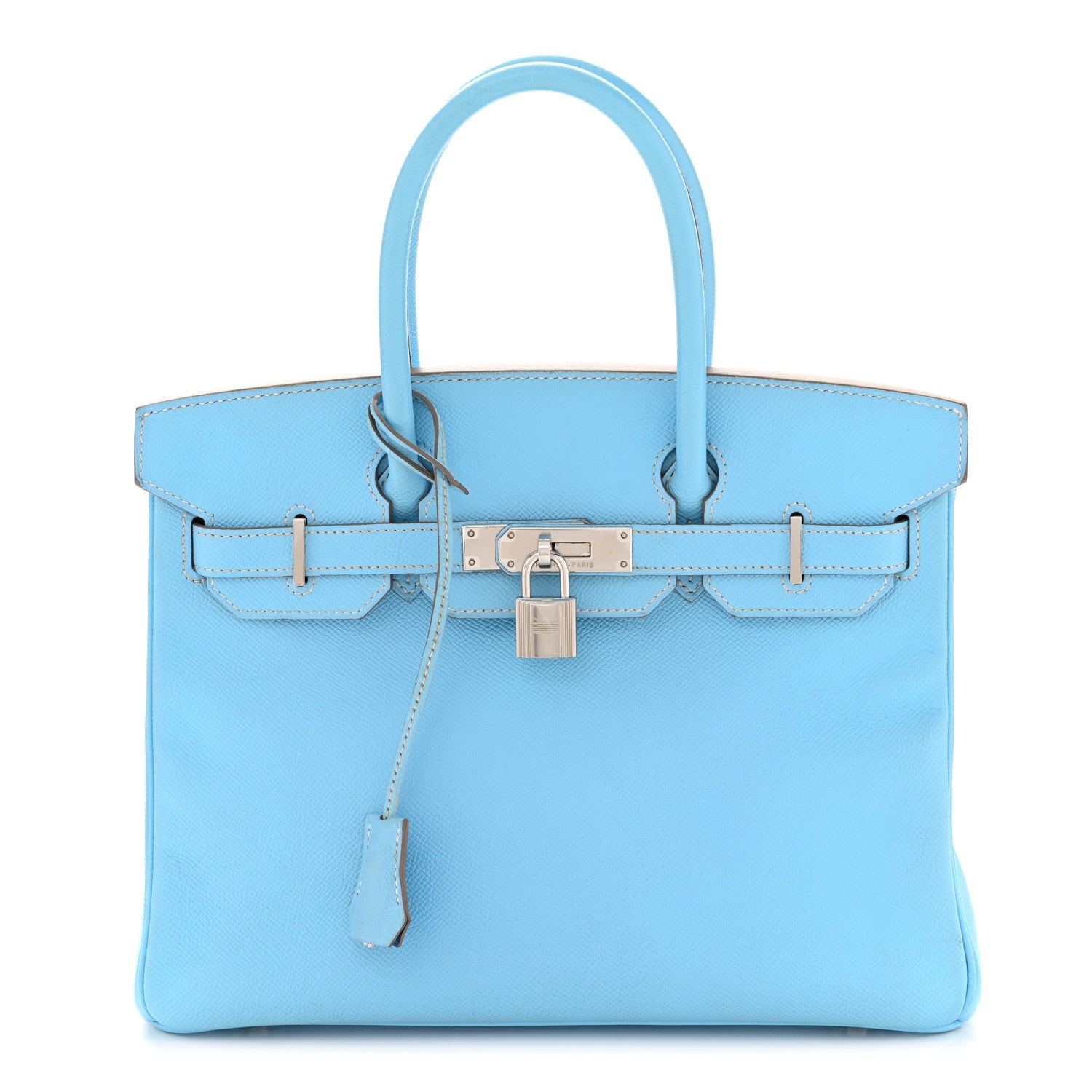 Hermes Epsom Candy Birkin 30 Celeste Mykonos 1 of 11