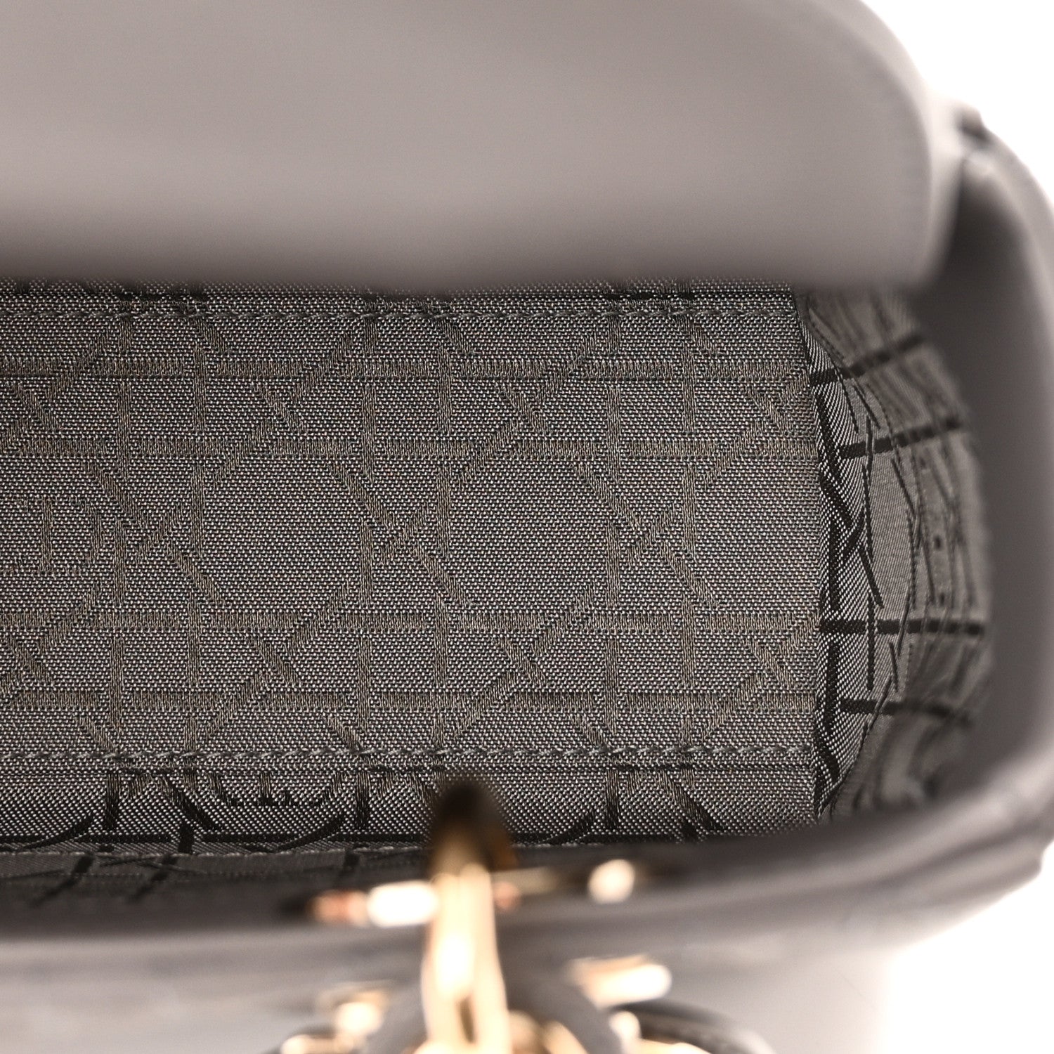 Christian Dior Lambskin Cannage Small My ABCDior Lady Dior Grey 5 of 10