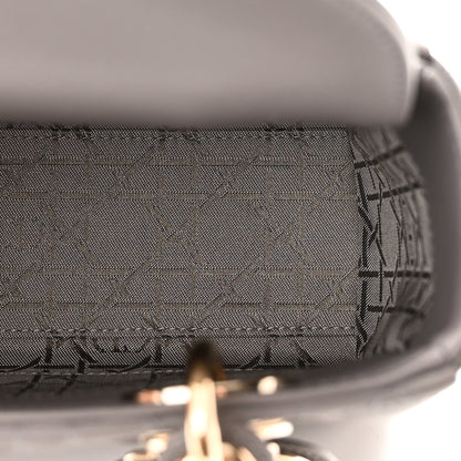 Christian Dior Lambskin Cannage Small My ABCDior Lady Dior Grey 5 of 10