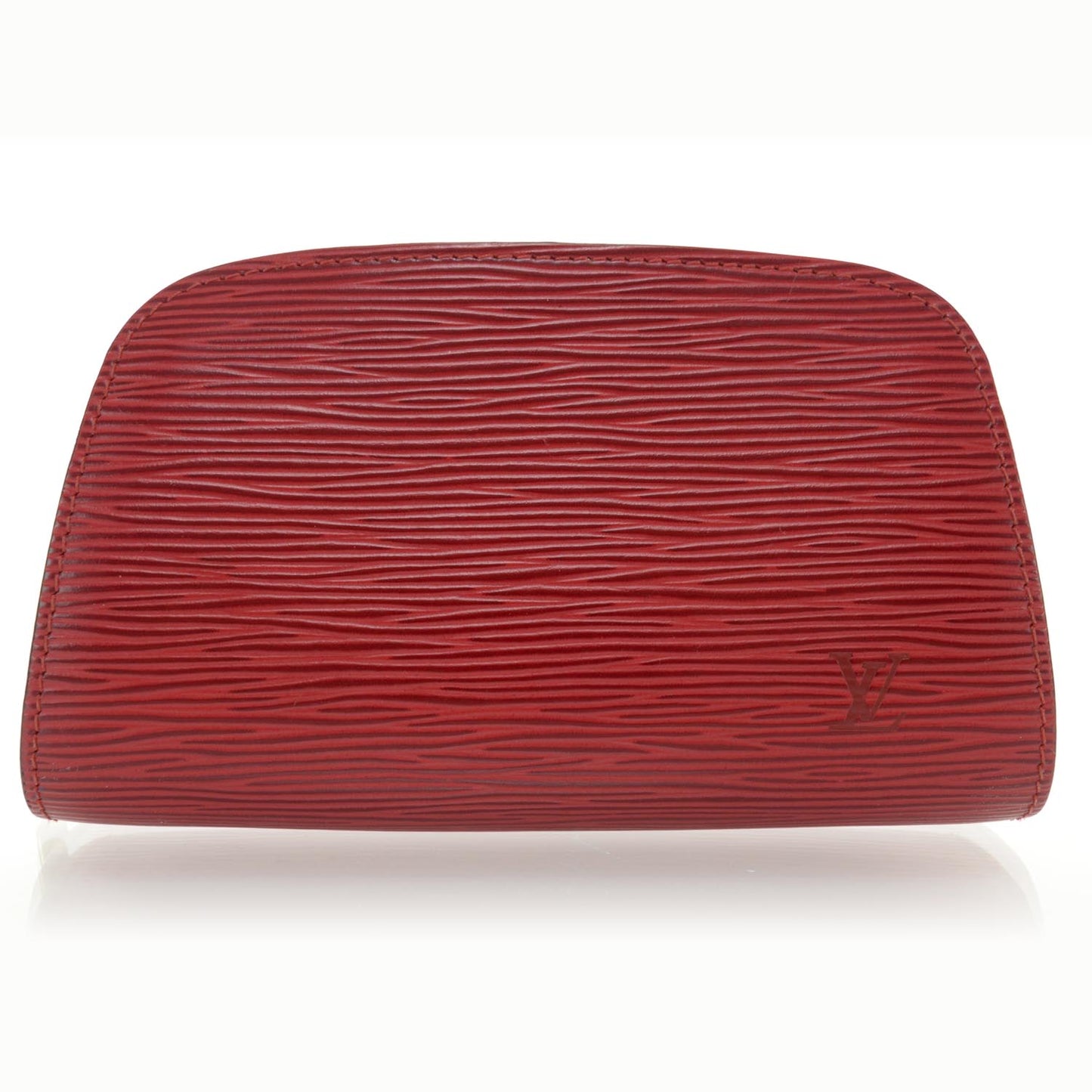 Epi Dauphine Cosmetic Pouch Red