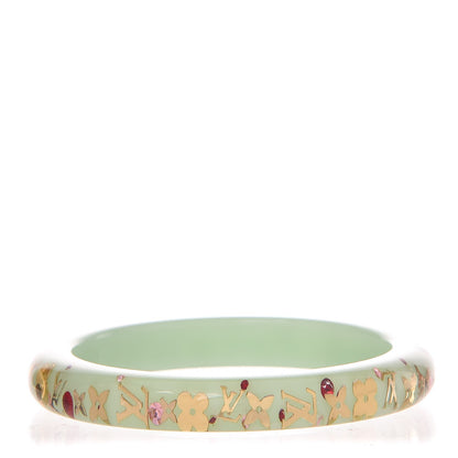 Louis Vuitton Resin Swarovski PM Inclusion Bracelet M Peppermint 1 of 4