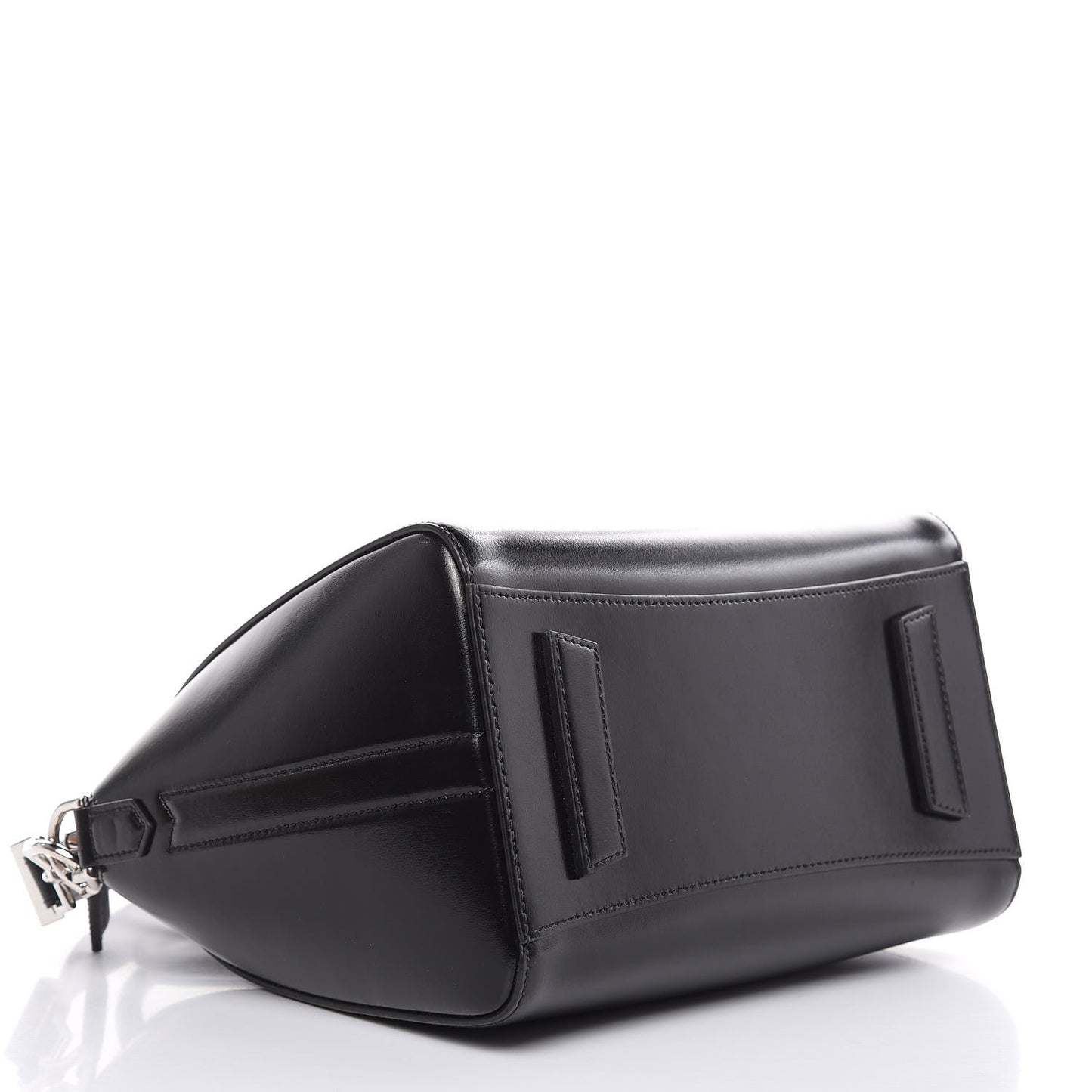 Shiny Lord Calfskin Small Antigona Black