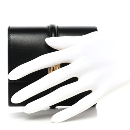Celine Satinated Calfskin 16 Small Tri-Fold Wallet Black 2 of 8
