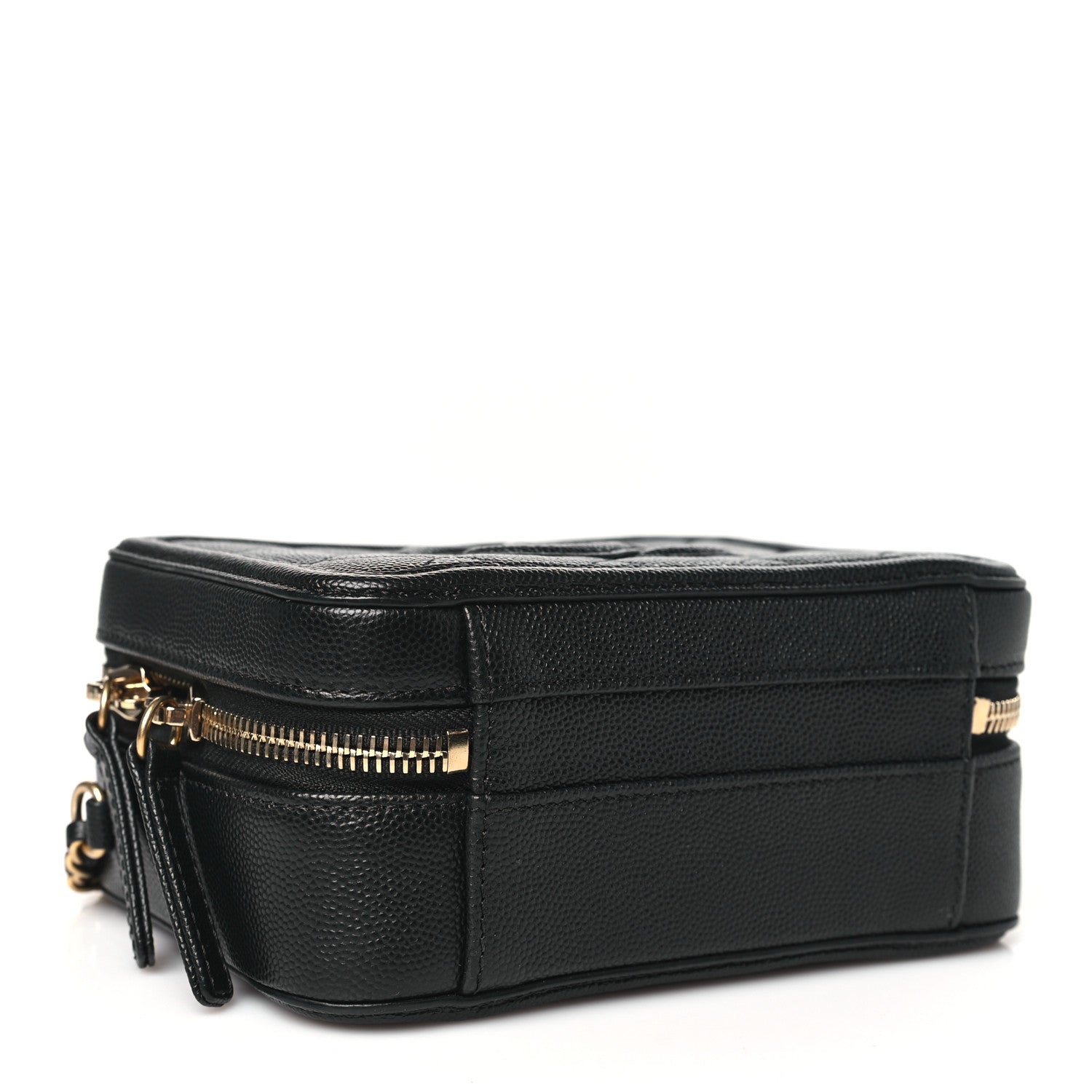 Chanel Caviar Quilted Small CC Filigree Vanity Case Black 4 of 10