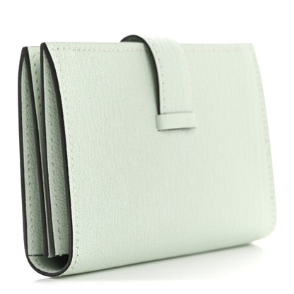 Hermes Chevre Mysore Bearn Card Holder Wallet Vert Peppermint 3 of 8