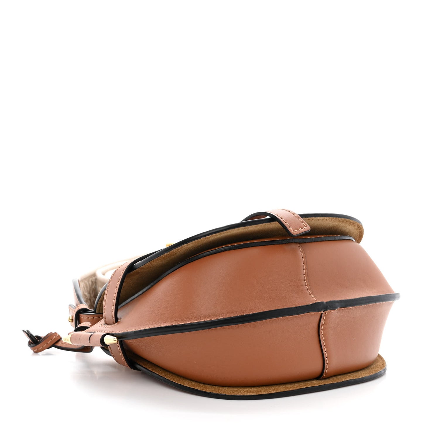 Calfskin Jacquard Mini Gate Dual Bag Tan
