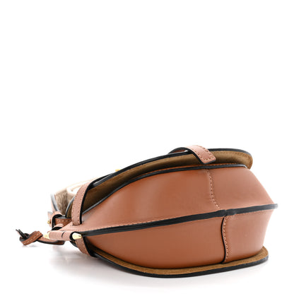 Loewe Calfskin Jacquard Mini Gate Dual Bag Tan 4 of 10