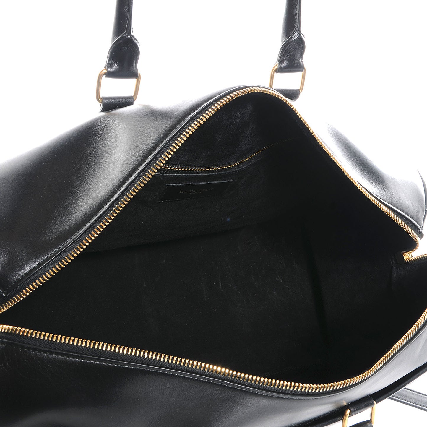 Smooth Leather Classic Duffle 12 Black