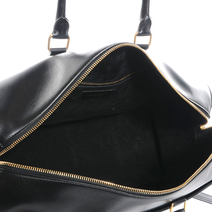 Saint Laurent Smooth Leather Classic Duffle 12 Black 5 of 9