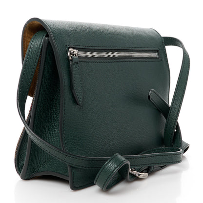 Burberry Derby Calfskin House Check Small Macken Crossbody Bag Dark Bottle Green 3 of 12