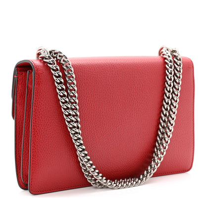 Gucci Dollar Calfskin Swarovski Crystal Small Dionysus Shoulder Bag Hibiscus Red 4 of 19