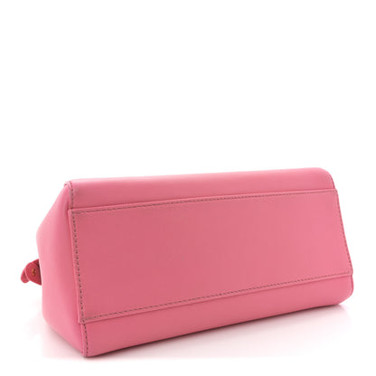 Fendi Nappa Colorblock Mini Peekaboo Iconic Satchel Rosa Fluo Oxigen Slate 4 of 12