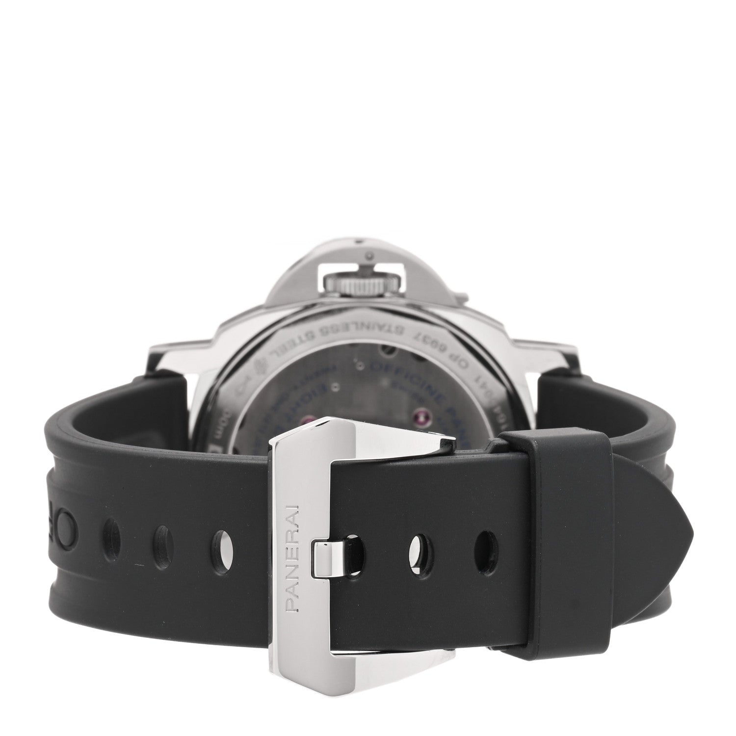Panerai Stainless Steel Rubber 45mm Luminor Base 8 Days Manual Winding Watch White PAM00561 3 of 5