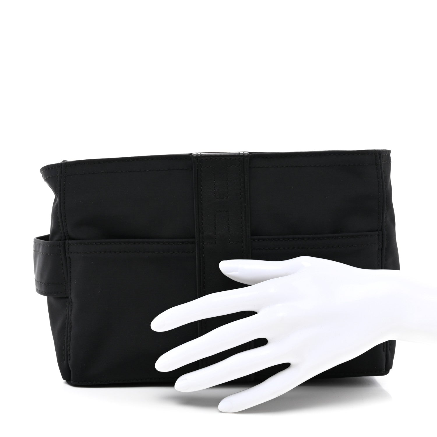 Hermes Nylon Acapulco Toiletry Bag Black 2 of 7