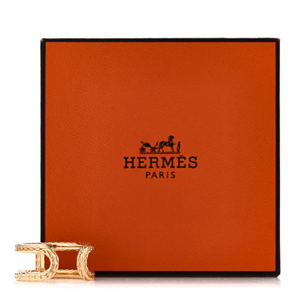 Hermes 18K Yellow Gold PM Chain d'Ancre Danae Ring 51 5.75 5 of 5