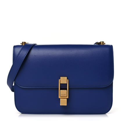 Saint Laurent Smooth Calfskin Carre Satchel Royal Blue 1 of 9