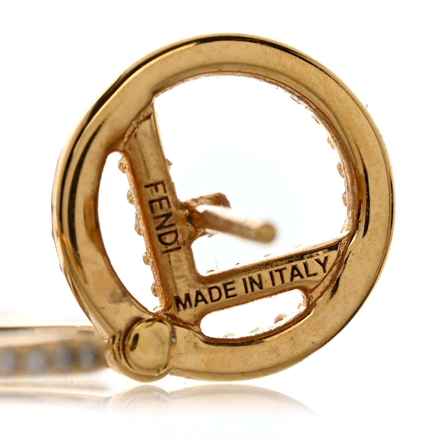 F is Fendi Earrings Gold