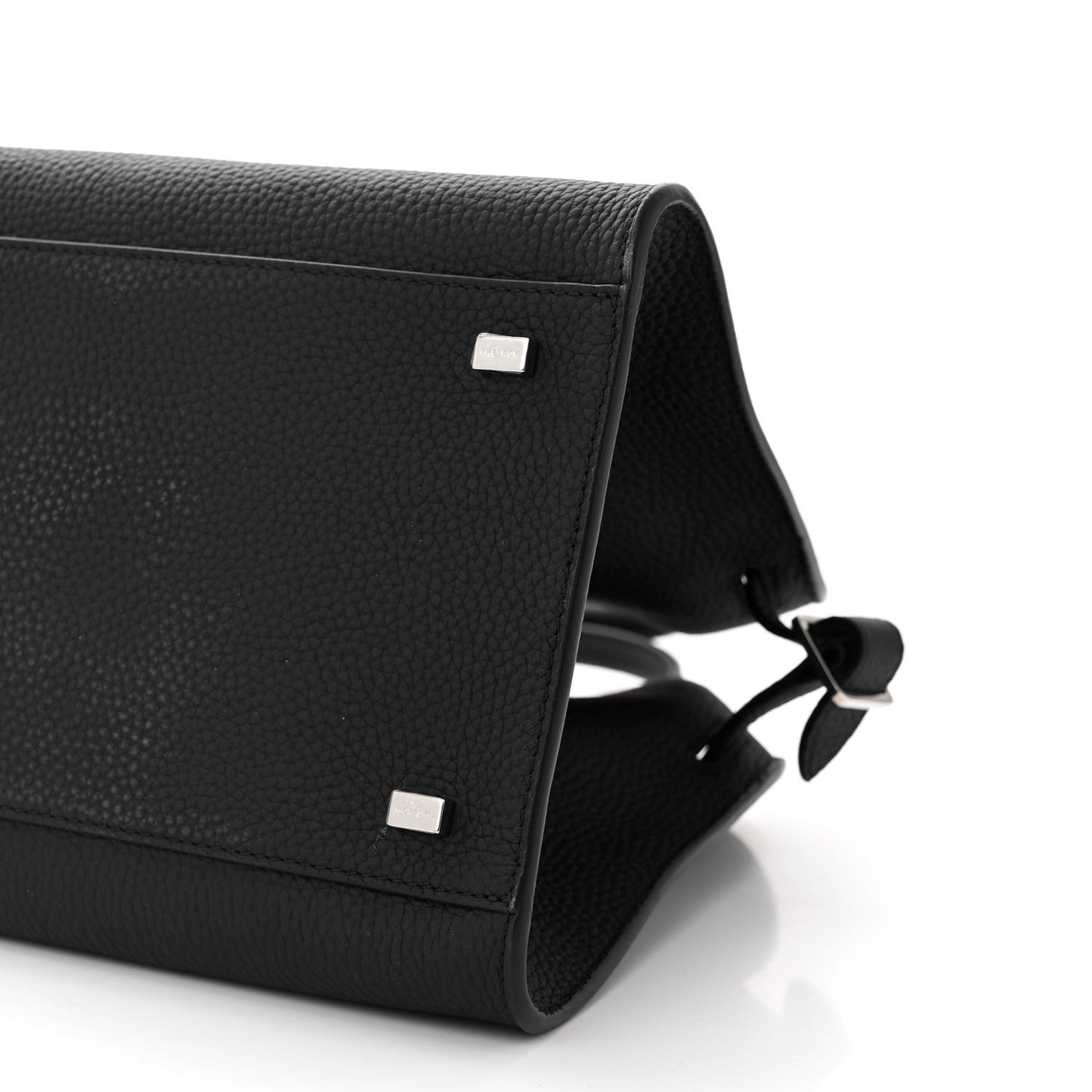 Matte Grained Calfskin Soft Margaux 12 Black