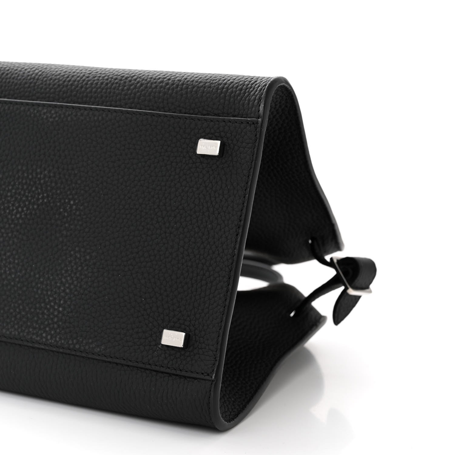 The Row Matte Grained Calfskin Soft Margaux 12 Black 9 of 10