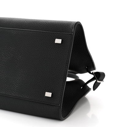 The Row Matte Grained Calfskin Soft Margaux 12 Black 9 of 10