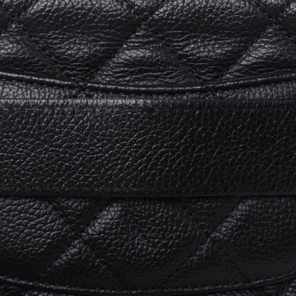 Chanel Grained Calfskin Quilted Waist Belt Bag Black 13 of 14