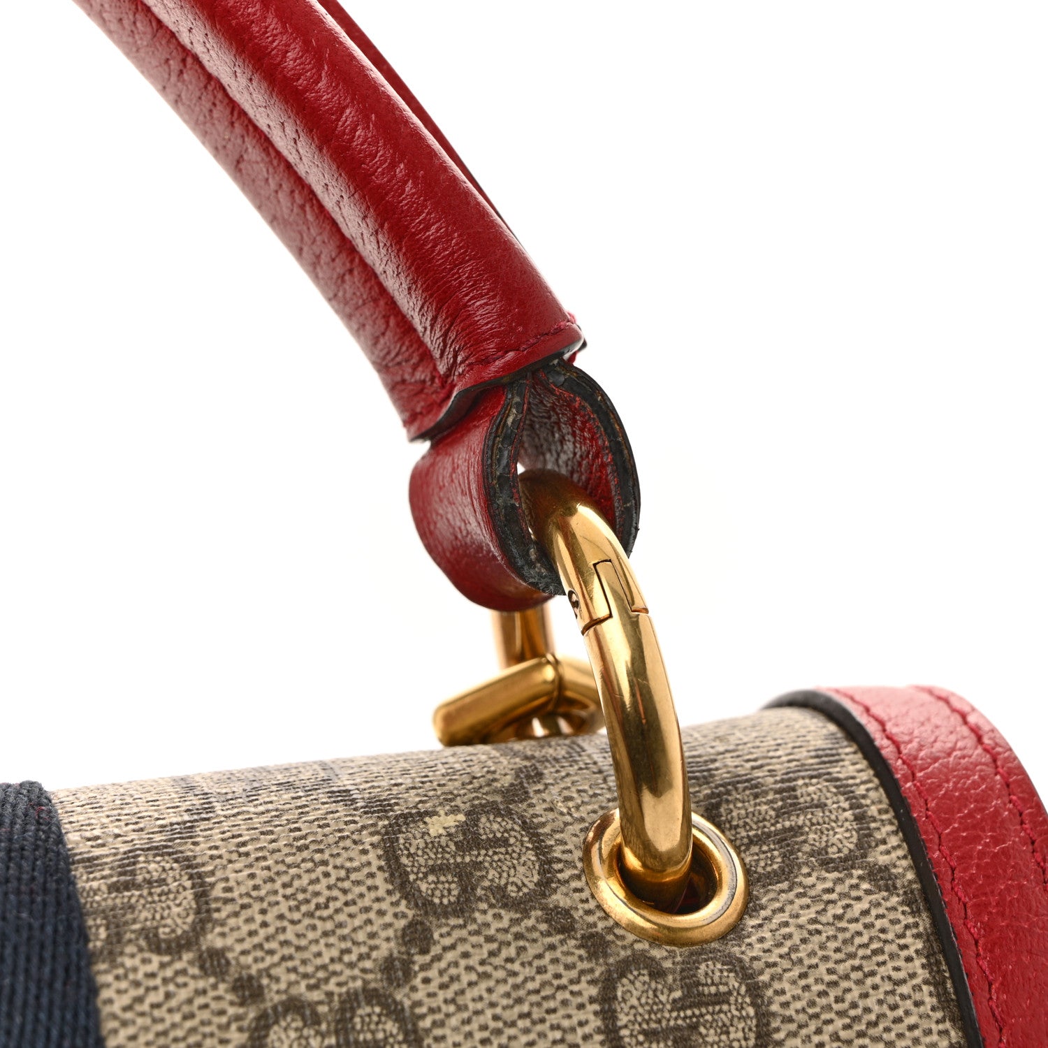 Gucci GG Supreme Monogram Small Queen Margaret Top Handle Bag Red 14 of 16