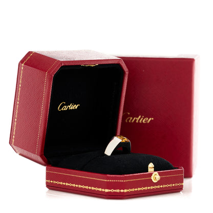 Cartier 18K White Gold Citrine Tank Ring 52 6 6 of 6