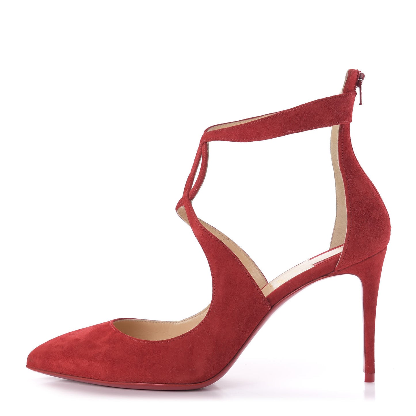 Veau Velours Rosas 85 Pumps 38.5 Loubi