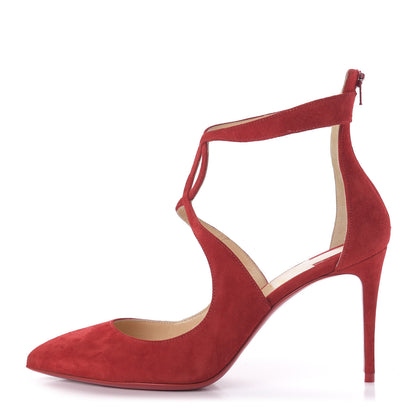 Christian Louboutin Veau Velours Rosas 85 Pumps 38.5 Loubi 1 of 8