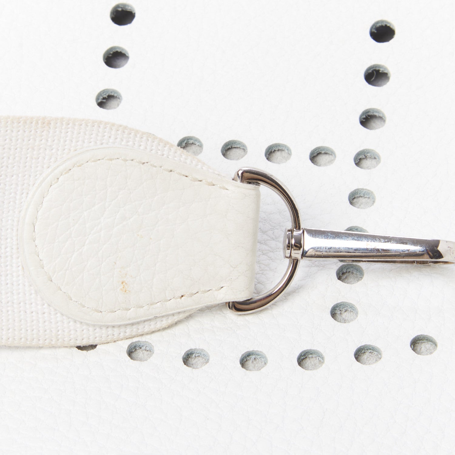 Hermes Taurillon Clemence Evelyne GM White 8 of 11