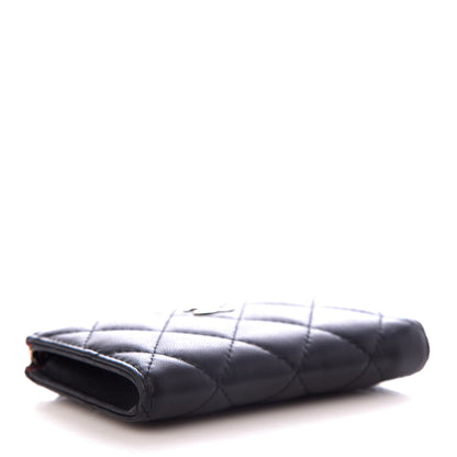 Chanel Lambskin Quilted Key Holder Case Black 5 of 8