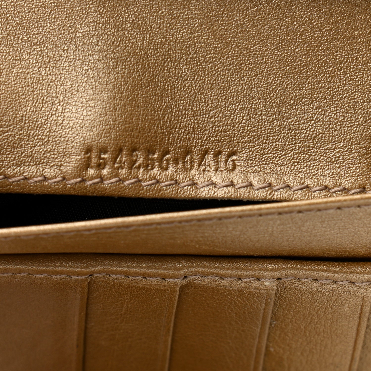 Gucci Metallic Guccissima Abbey Continental Wallet Gold 7 of 11