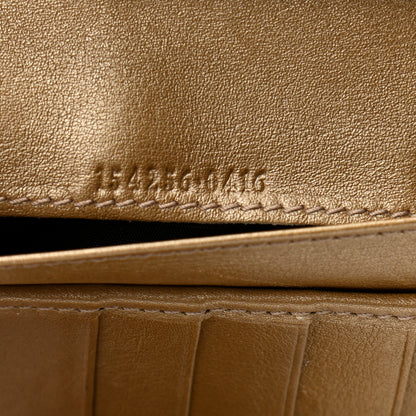 Gucci Metallic Guccissima Abbey Continental Wallet Gold 7 of 11
