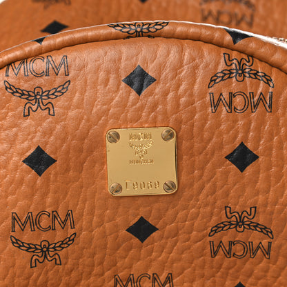 MCM Visetos Small Side Stud Stark Backpack Cognac 7 of 7