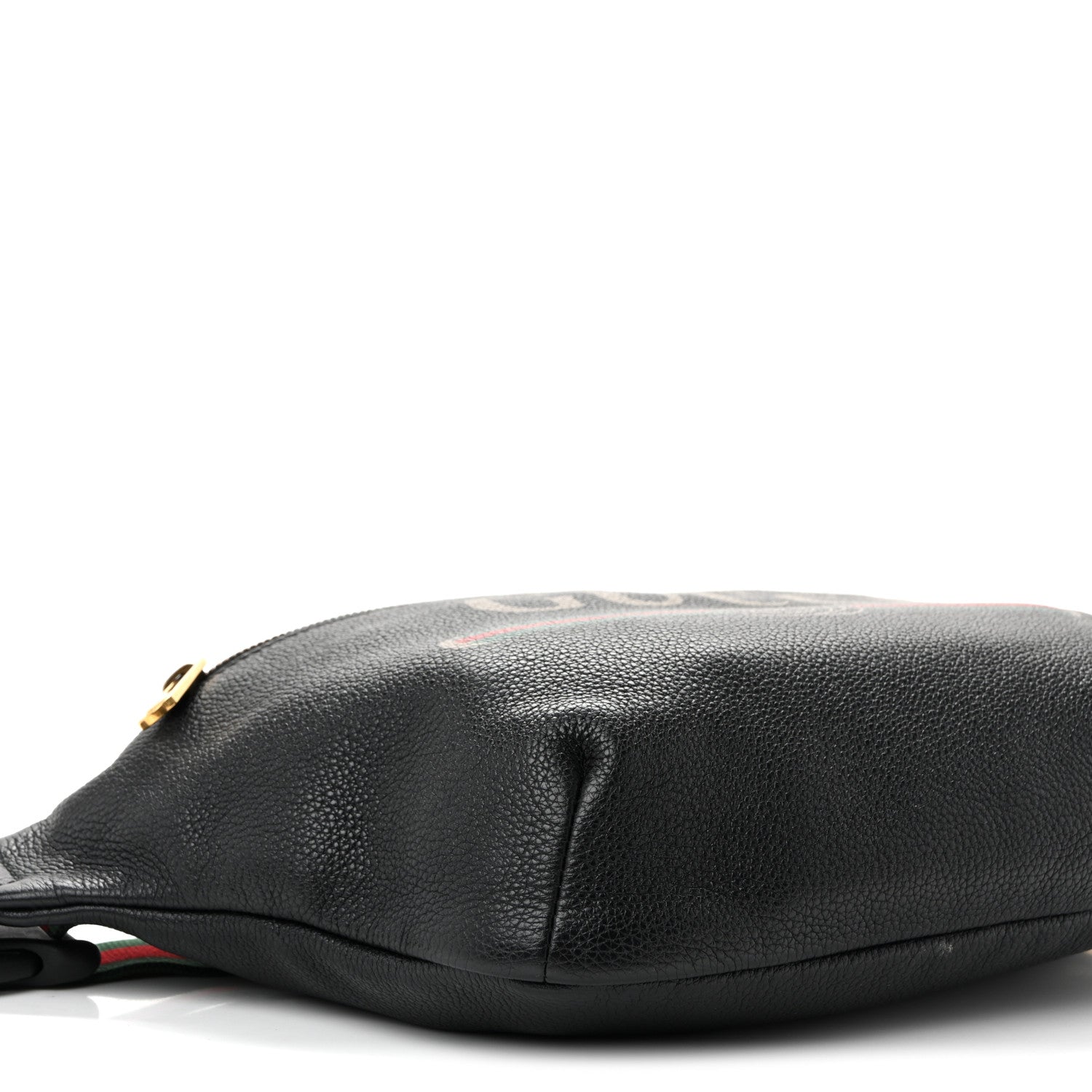 Gucci Grained Calfskin Logo Belt Bag Black 4 of 11