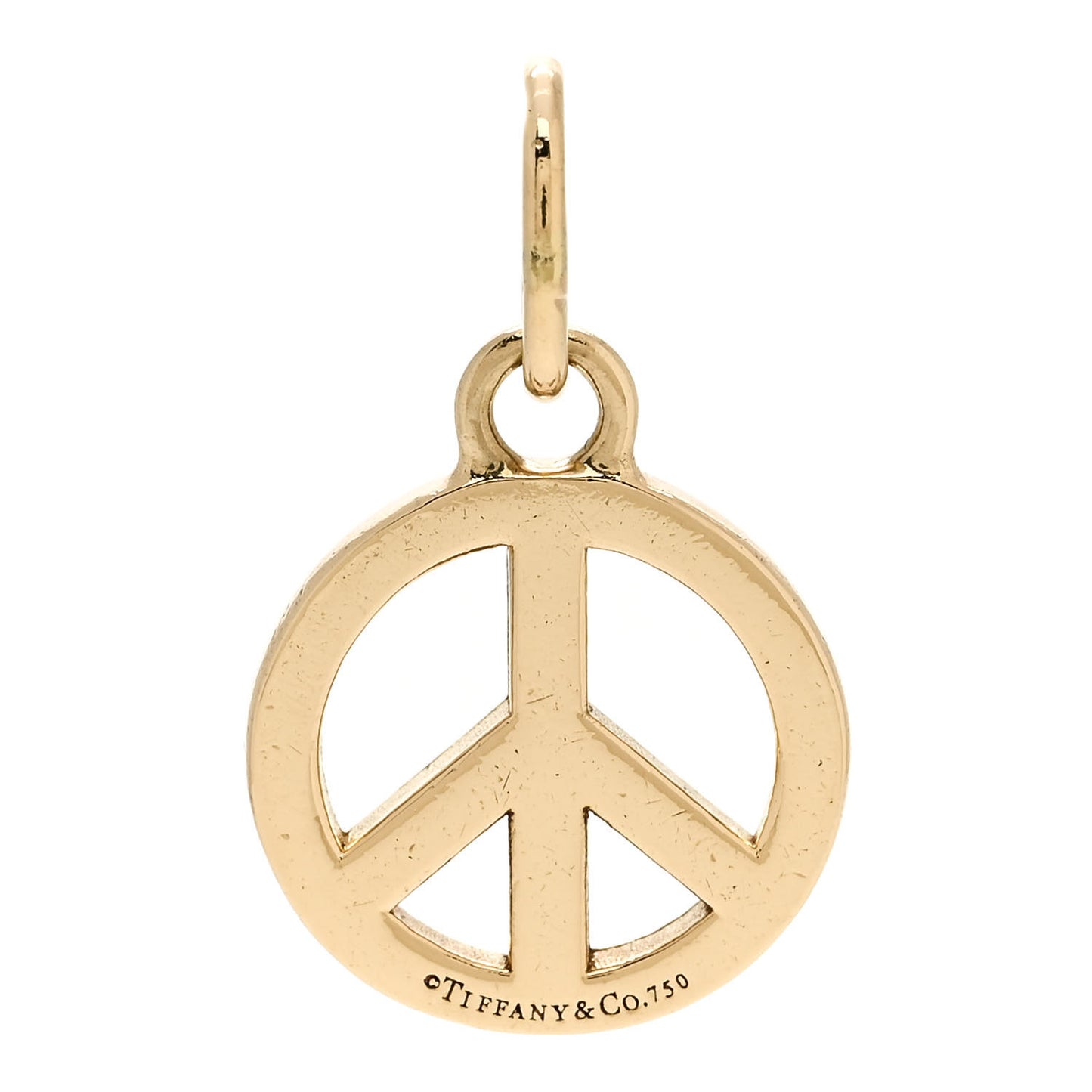 18K Yellow Gold Peace Charm