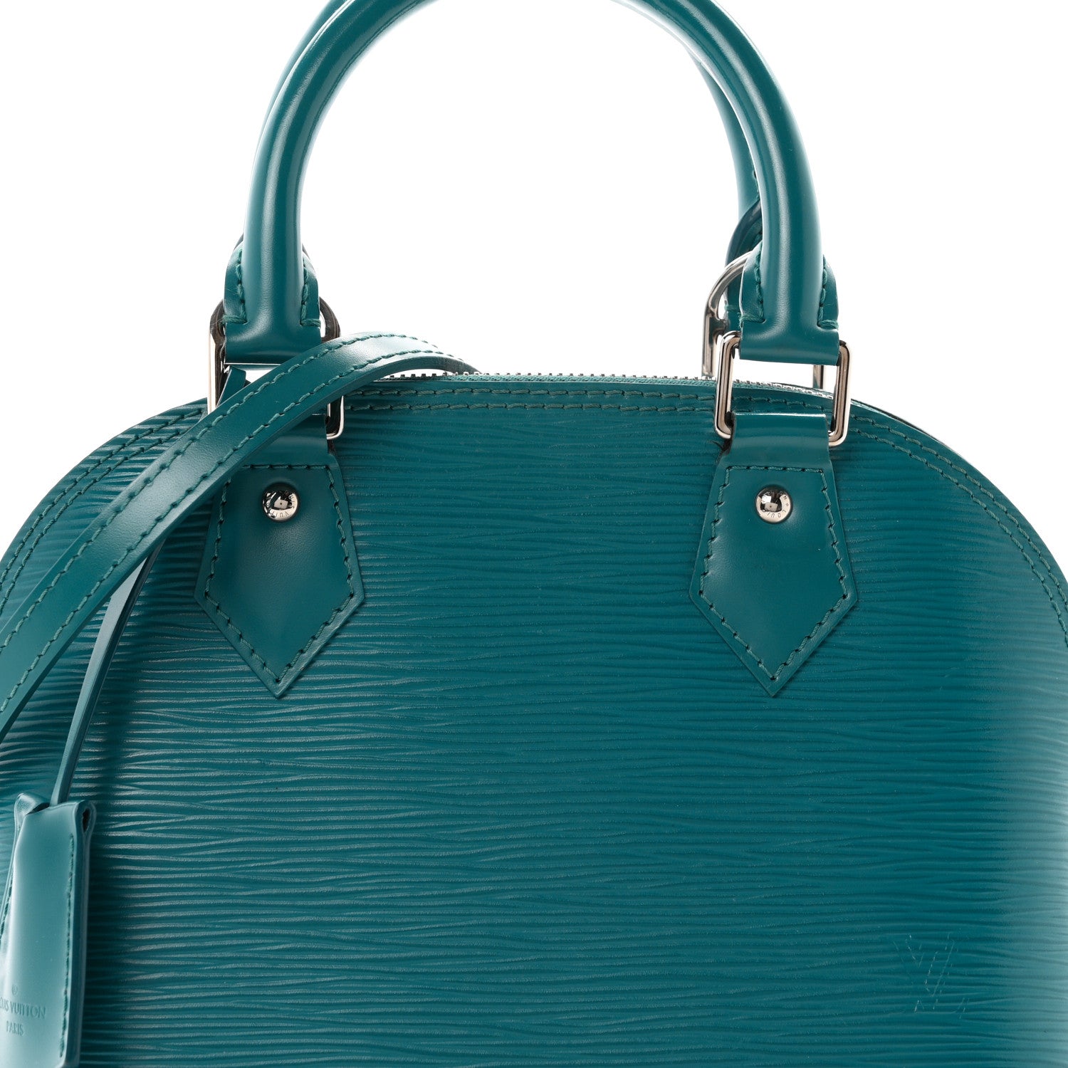 Louis Vuitton Epi Alma BB Cyan 8 of 11
