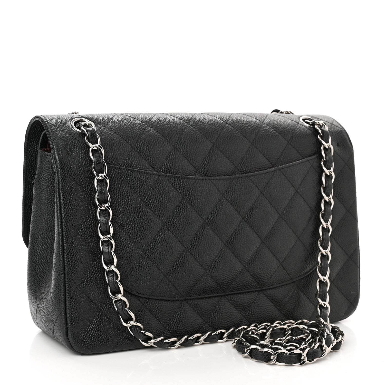Chanel Caviar Quilted Jumbo Double Flap Black 3 of 10