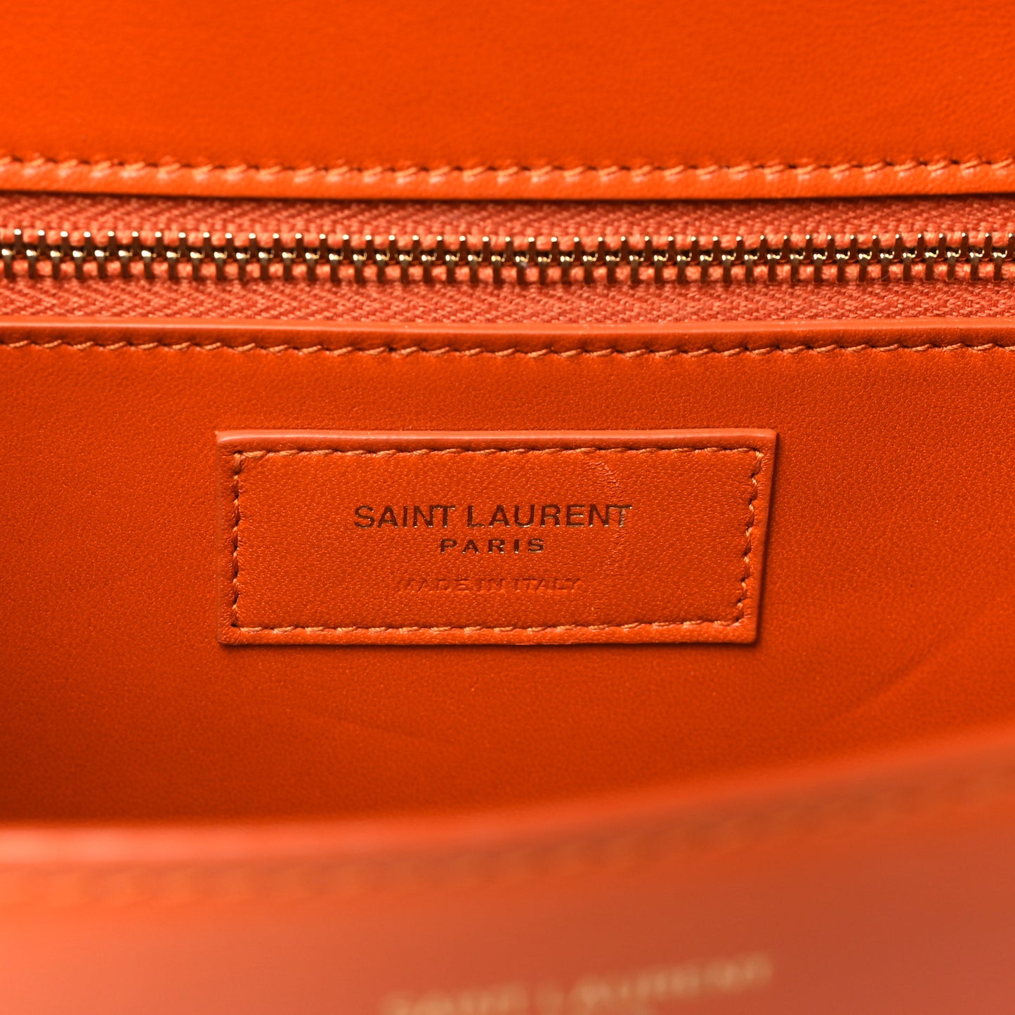 Smooth Calfskin Carre Satchel Orange
