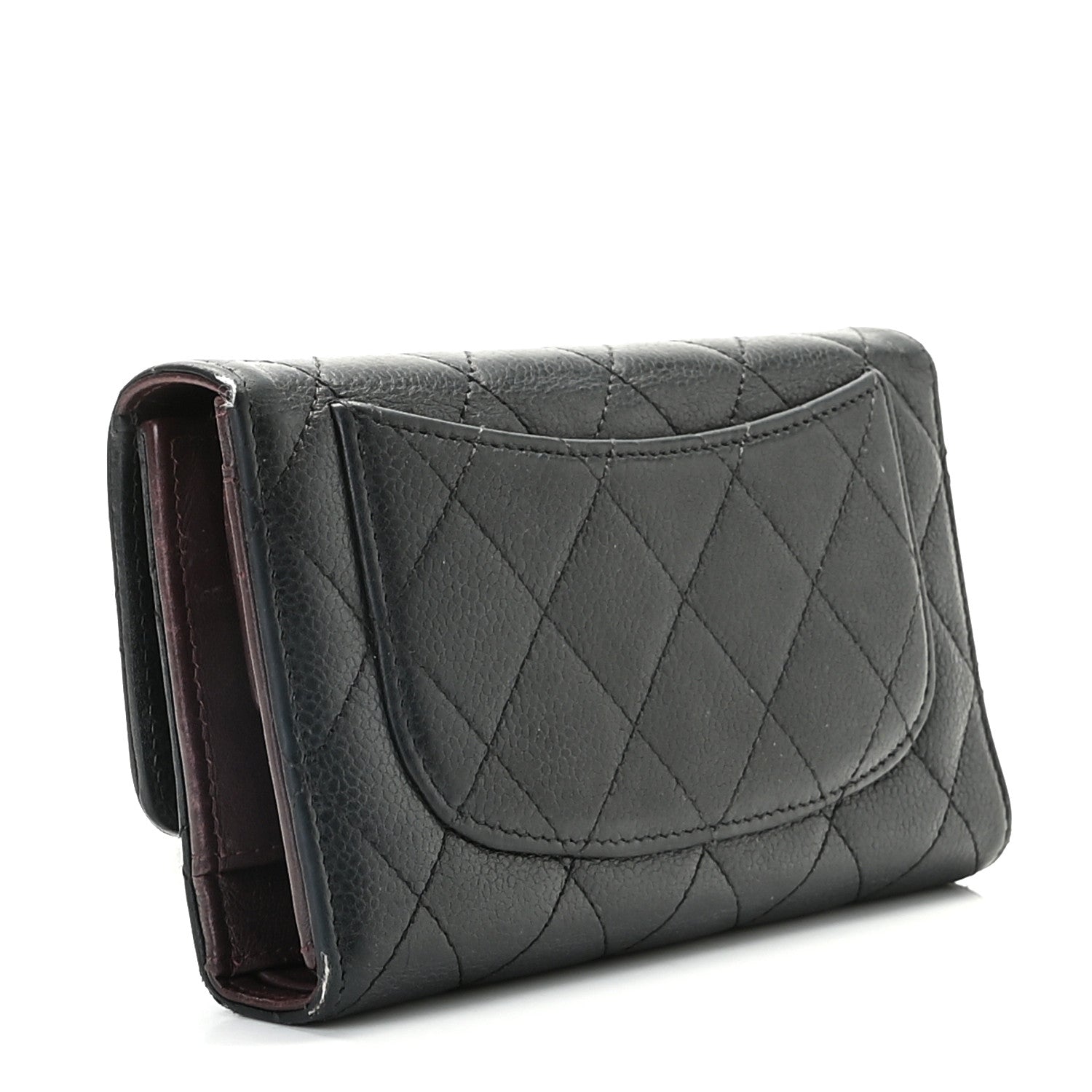 Chanel Caviar Quilted Large Flap Wallet Black 2 of 13
